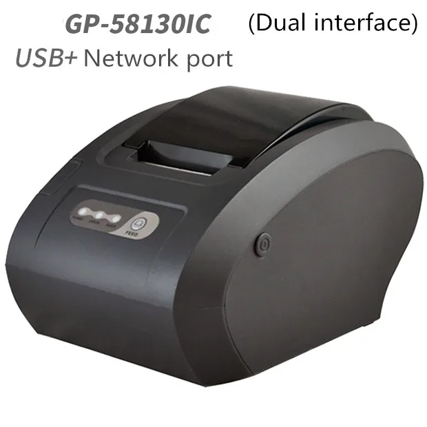 2016 جديد GP58130IC طابعات الباركود طابعة حرارية دعم 58 منفذ الشبكة 7mmusb التلقائي قطع الورق 2016 جديد GP58130IC طابعات الباركود طابعة حرارية دعم 58 منفذ الشبكة 7mmusb التلقائي قطع الورق