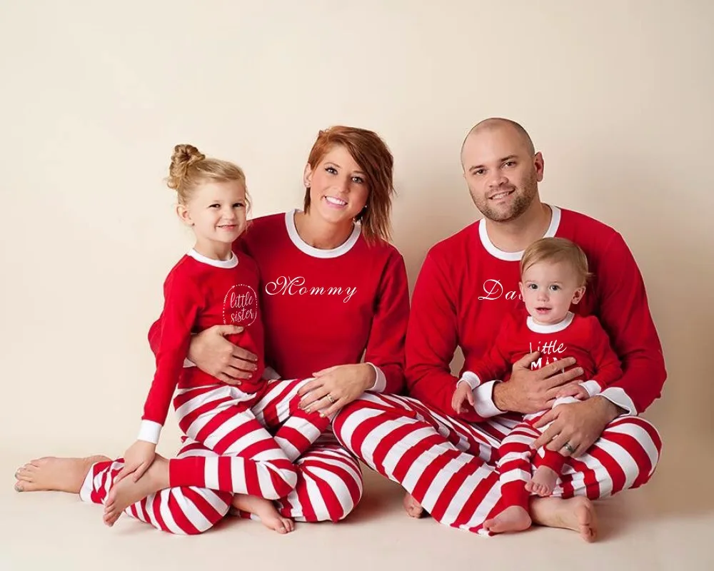 Children's Pajama For Couples Ladies Sleepwear Matching ...