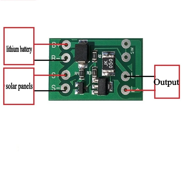 

5pcs Solar Panel Cells Batter Charger Charging Controller LED Lighting lamp Control Switch For