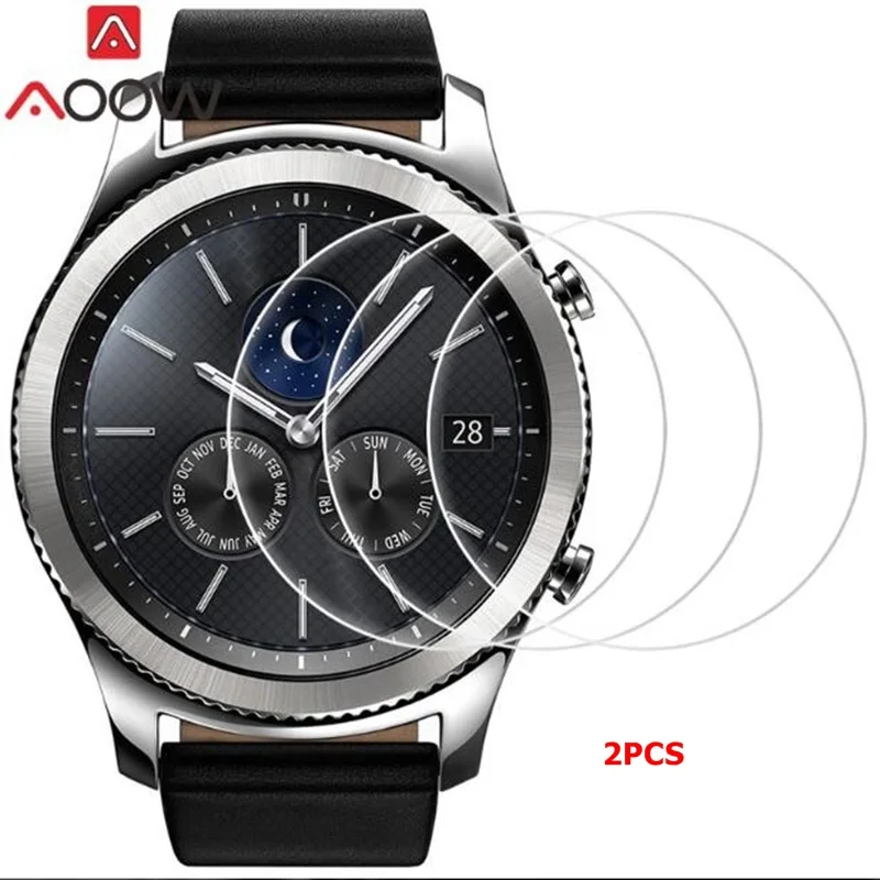 2 шт. закаленное стекло для Samsung Galaxy watch 46 мм Gear S3 Frontier S2 Sport Classic защита экрана 9H 2.5D