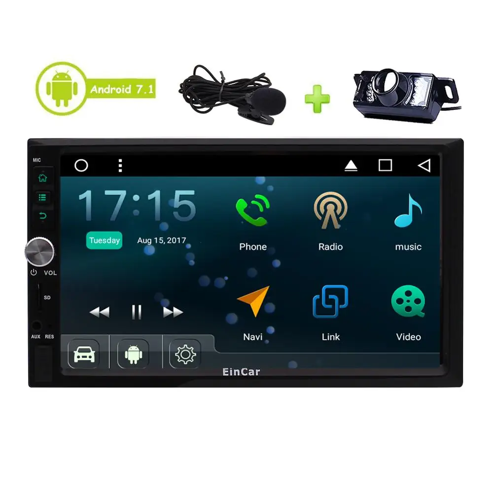 Best Android 7.1 Stereo Auto Radio 3D GPS Sat Navigation Bluetooth External Microphone Include Head Unit Car Player + Backup Camera 2 Best Android 7.1 Stereo Auto Radio 3D GPS Sat Navigation Bluetooth External Microphone Include Head Unit Car Player + Backup Camera 2