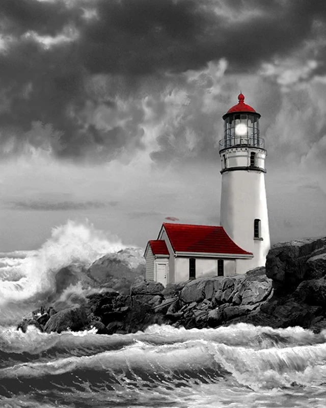 

5D Diy Diamond Painting Cross Stitch Tower Sea Full Square Diamond Embroidery Sale Rinestones Painting Diamond Mosaic Decor