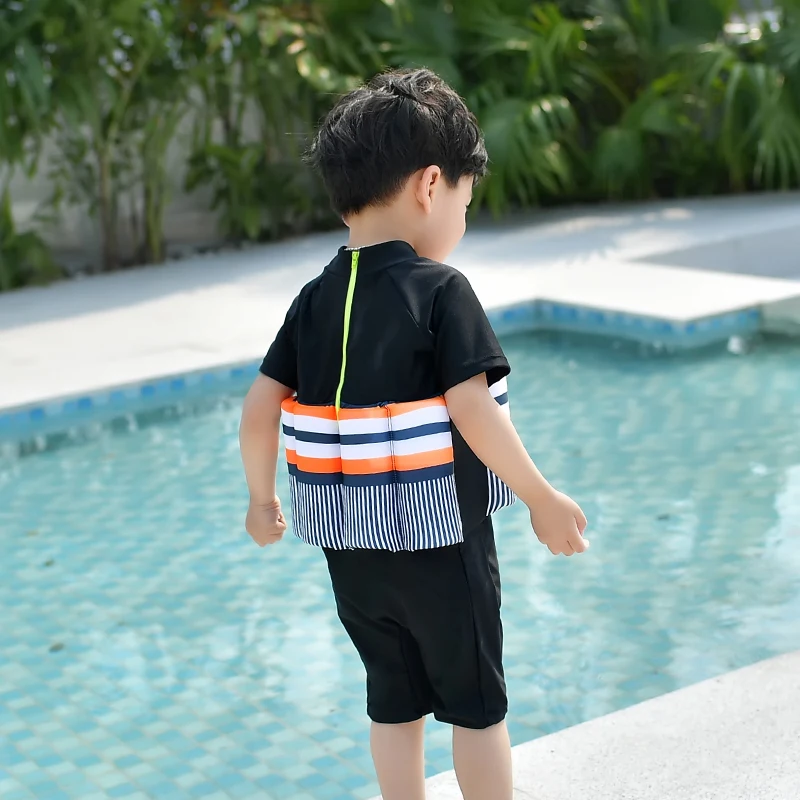 Милый детский цельный купальный костюм для мальчиков, купальный жилет, съемный купальный костюм-поплавок, защита для детей, Учитесь Плавать, ming Buoyant
