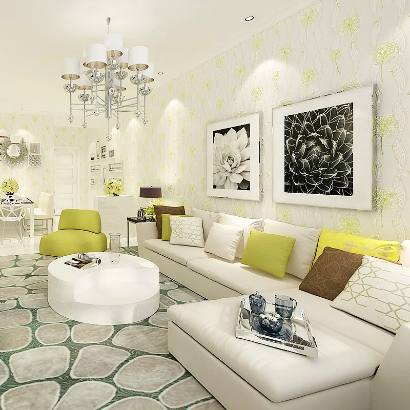 Modern South Korean Style Flower Romantic Marriage Room Bedroom Living Room Wall Paper