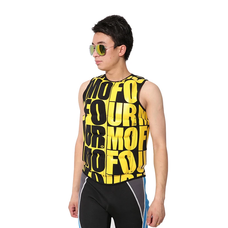 Hisea profesional de alta calidad de la vida adulta chaquetas gruesas flotante de agua surf snorkel de pesca de chaleco portátil doblado - 3