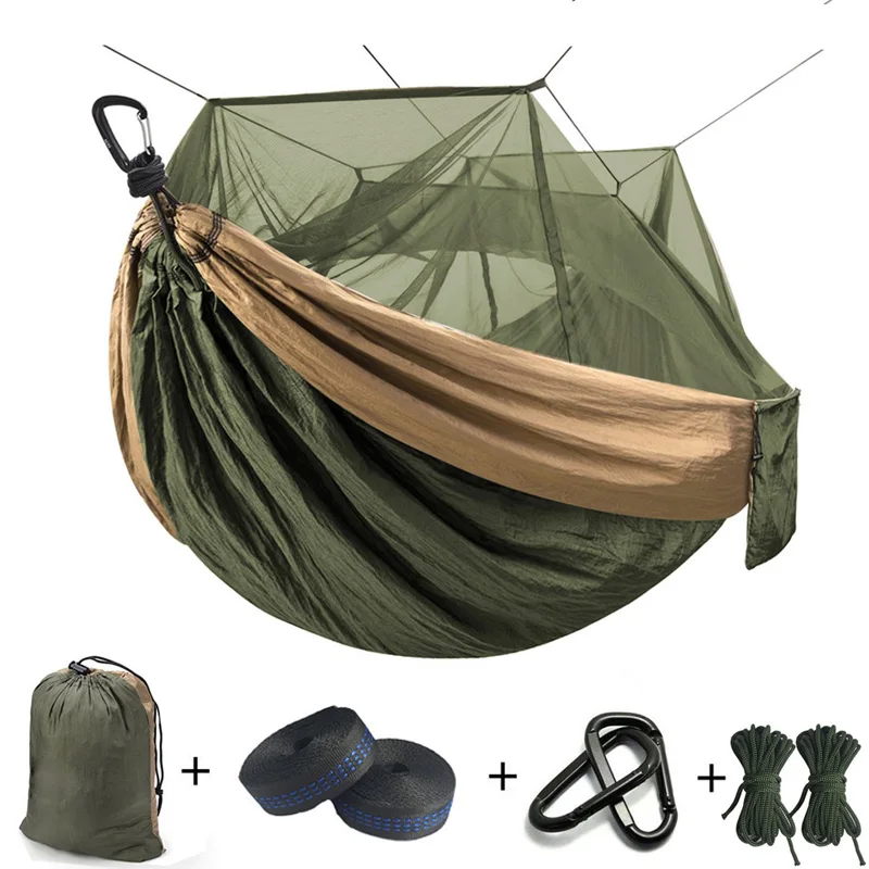 Ultralight Mosquito net Parachute Hammock with Anti-mosquito bites for Outdoor Camping Tent Using sleeping Free shipping 