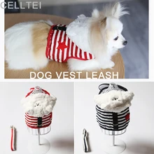 Клетчатый жилет красный и голубой собаки жилет Поводки Pet тягового каната воротник жилет собака небольшие наборы тягового каната цепи собака