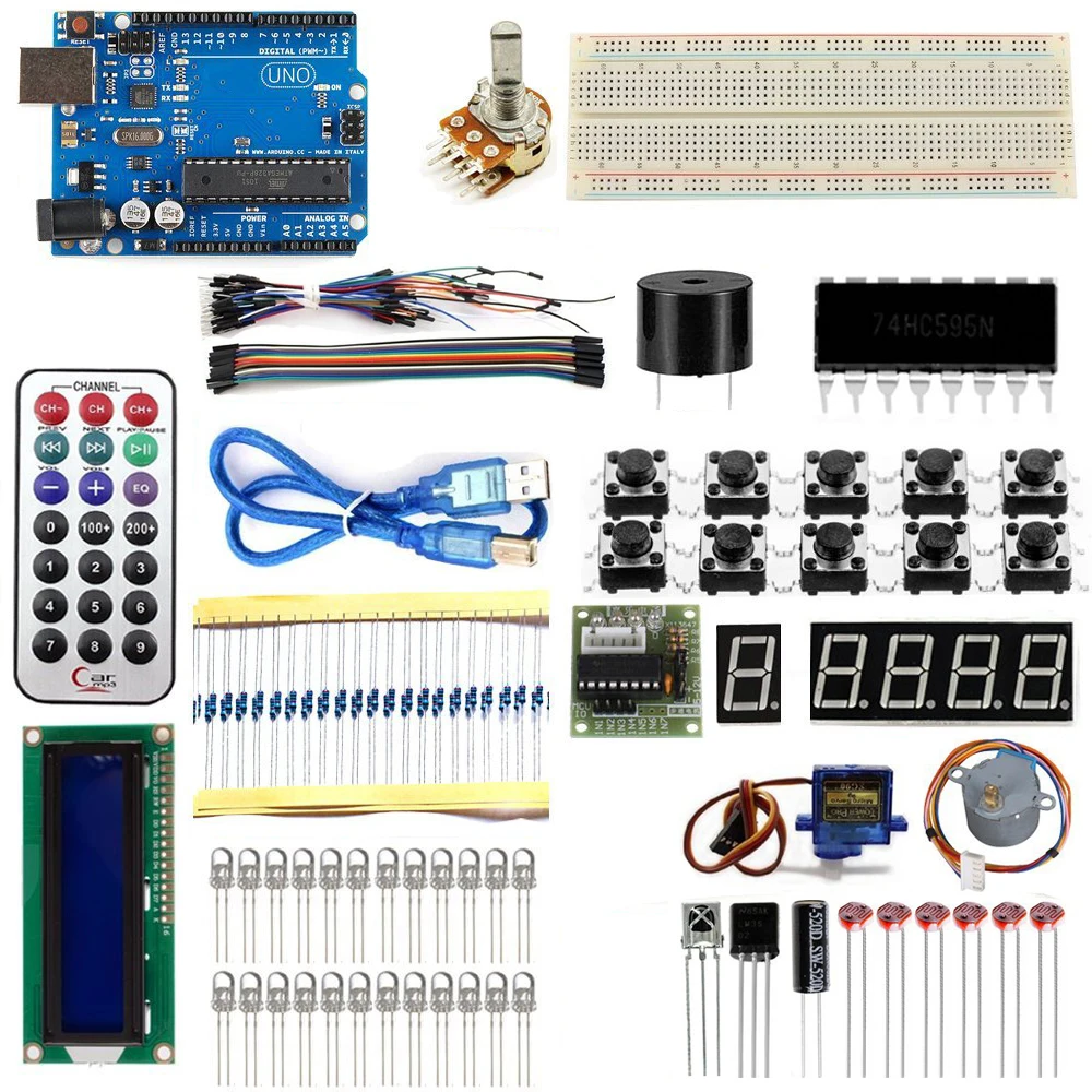 

UNO R3 KIT Upgraded Version Starter Kit the RFID Learn Suite LCD 1602 For Arduino Kit Free Shipping DropShipping