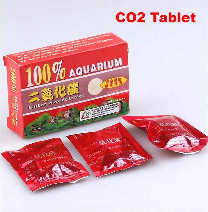 36pcs/Box Fish Tank Co2 Tablets Carbon Dioxide For Aquarium Water Plant Glowing CO2 Diffuser Novelty Design Package | Дом и сад