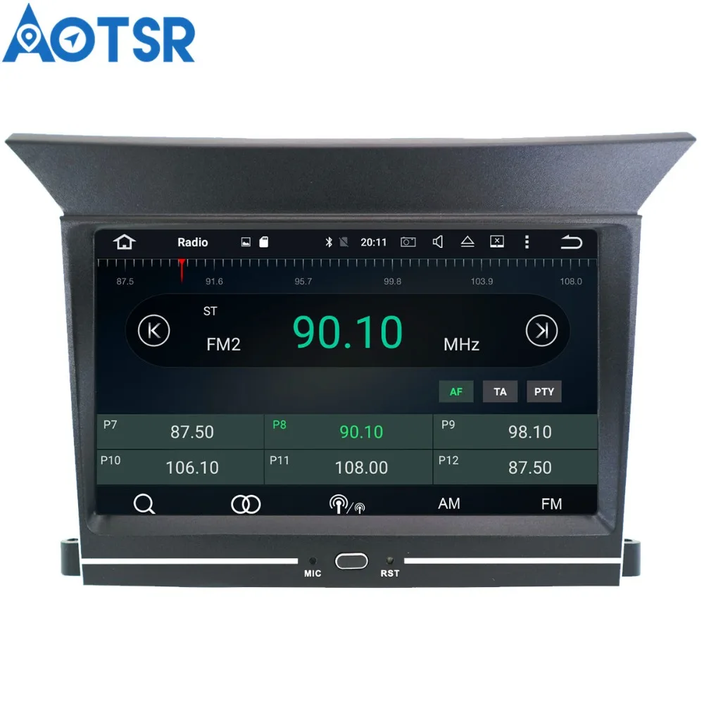 Top Aotsr Android 8.1 Quad core GPS navigation Car DVD Player For Honda Pilot 2009-2012 multimedia 2 din radio recorder stereo wifi 3