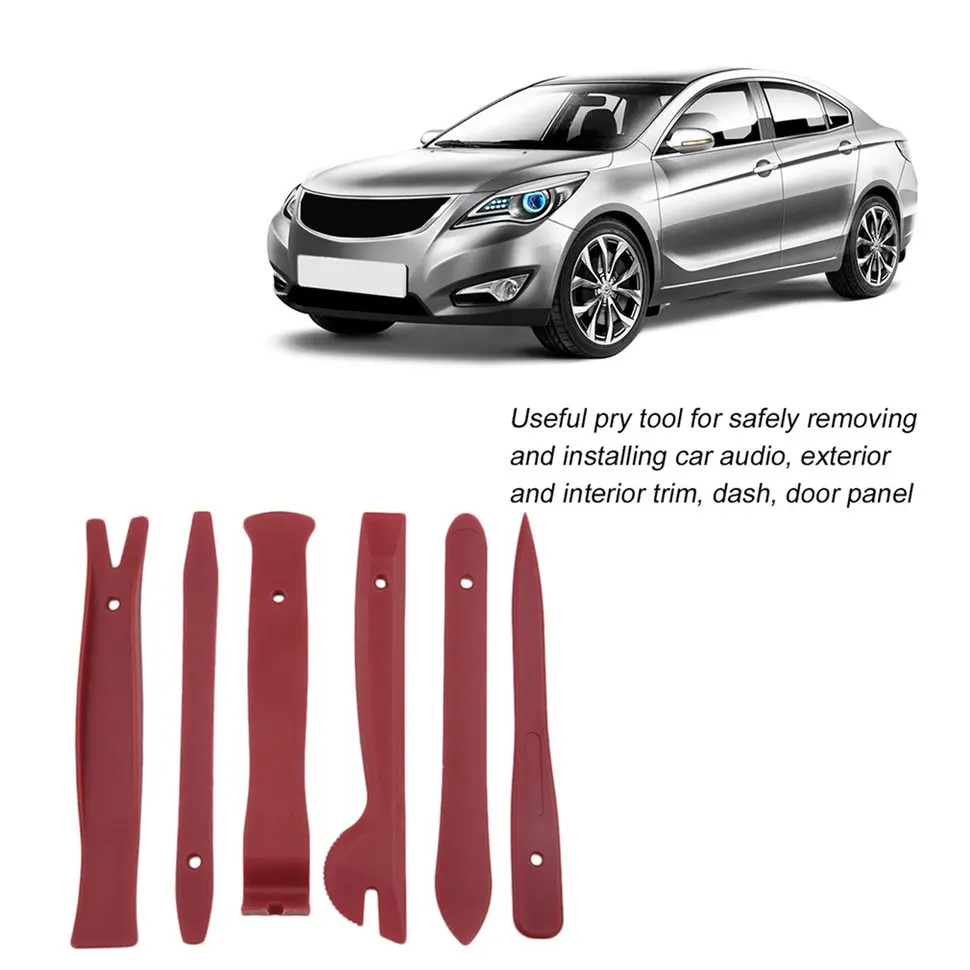 

10x6pcs Plastic Sound Repairing Tools Audio Stereo Removal Installation Pry Tools