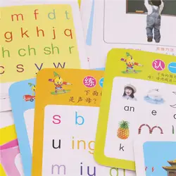 1 коробка 60 шт китайский, пиньинь обучающая карточка для детей китайский, пиньинь карманные Обучающие игрушки Когнитивная учебная книга