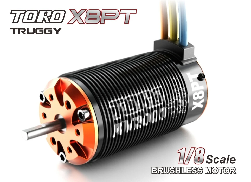 

SKYRC TORO motor for 1/8 TRUCK rc car 6-pole rotor 2150KV/2350KV/1750KV/1350KV