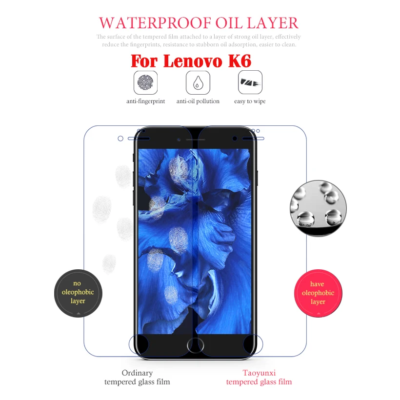 Закаленное стекло для Lenovo K10 Note K6 Plus защитная пленка экрана защитное