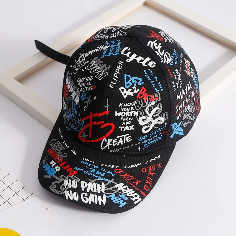 YUANCHENG Summer Baseball Cap Graffiti Sonnenschutzkappen Hip Hop Visier Fr/ühlingshut Verstellbare Snap-Back-H/üte f/ür Damen Golfkappen Wei/ß 54-62 cm