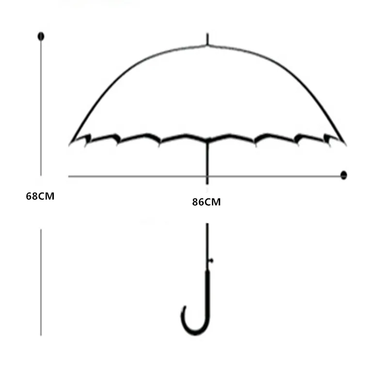 1.Cute Cartoon Children Umbrella Animation Creative Long-handled 3D Ear Modeling Kids Umbrella for Boys Girls