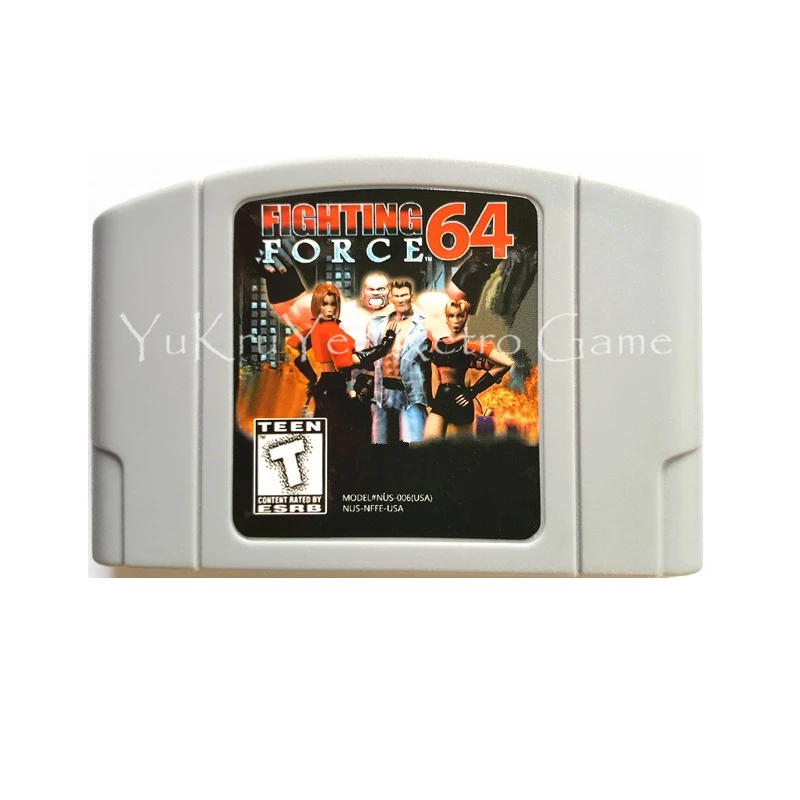 

Fighting Force 64 Video Game Accessories Memory Cartridge Card for 64 Bit Console US NTSC Version N55