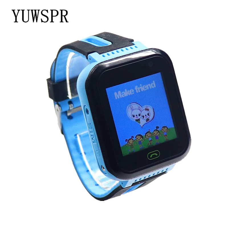 Детские часы трекер часы SOS расположение водонепроницаемый IP67 фонарик камера Android IOS мальчик девочка часы S7