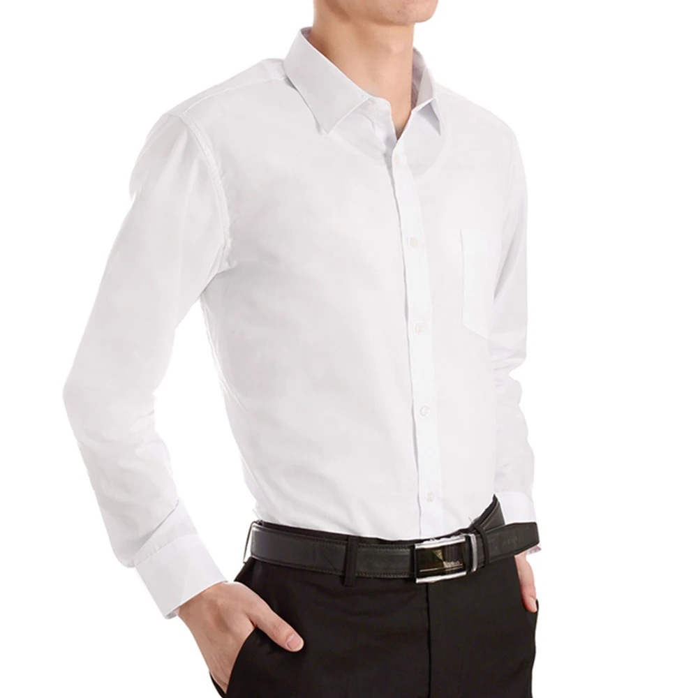 Dress Shirts White Male Shirts Size 