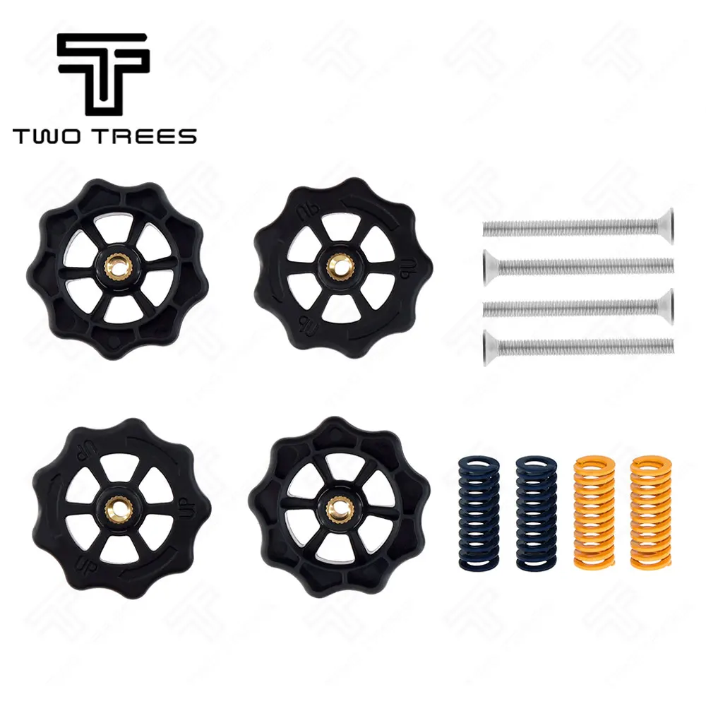 

4 sets 3D Printer Accessories Upgraded Big Hand Twist Auto Leveling Nuts For Creality CR-10 CR-10S Mini Ender 3 3D Printers