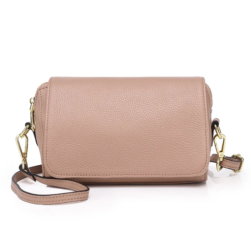 

Fashion Brand Genuine Leather Women Messenger Bag Female Flap Designer Shoulder Crossbody Bags Real Cow Casual Small Handbag