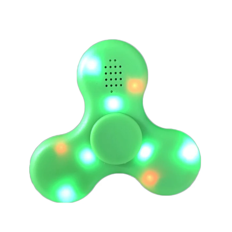 Горячая V4.0 Bluetooth музыкальный Спиннер Беспроводной Динамик снижение волнения игрушки, светодиодные лампы для повседневного использования, Пластик Непоседа куб игрушка, Спиннер