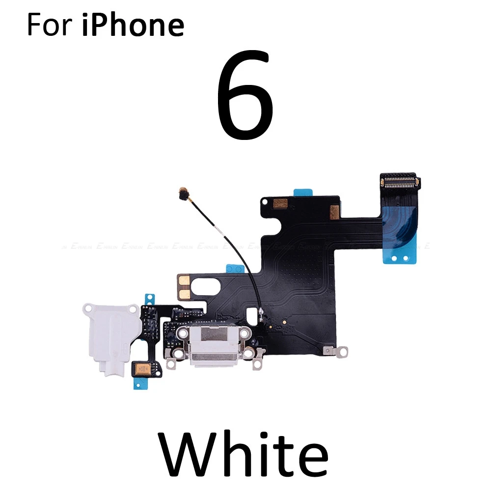 Зарядное устройство зарядный порт док-станция гибкий кабель для iPhone 6 6S Plus с микрофоном для наушников аудио разъем Запасная часть
