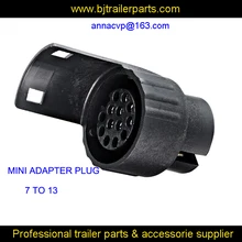 Бедро Качество Трейлер адаптер 7pin штекер до 13 контактный разъем мини адаптер пластиковый прицеп грузовик ute Лодка Караван