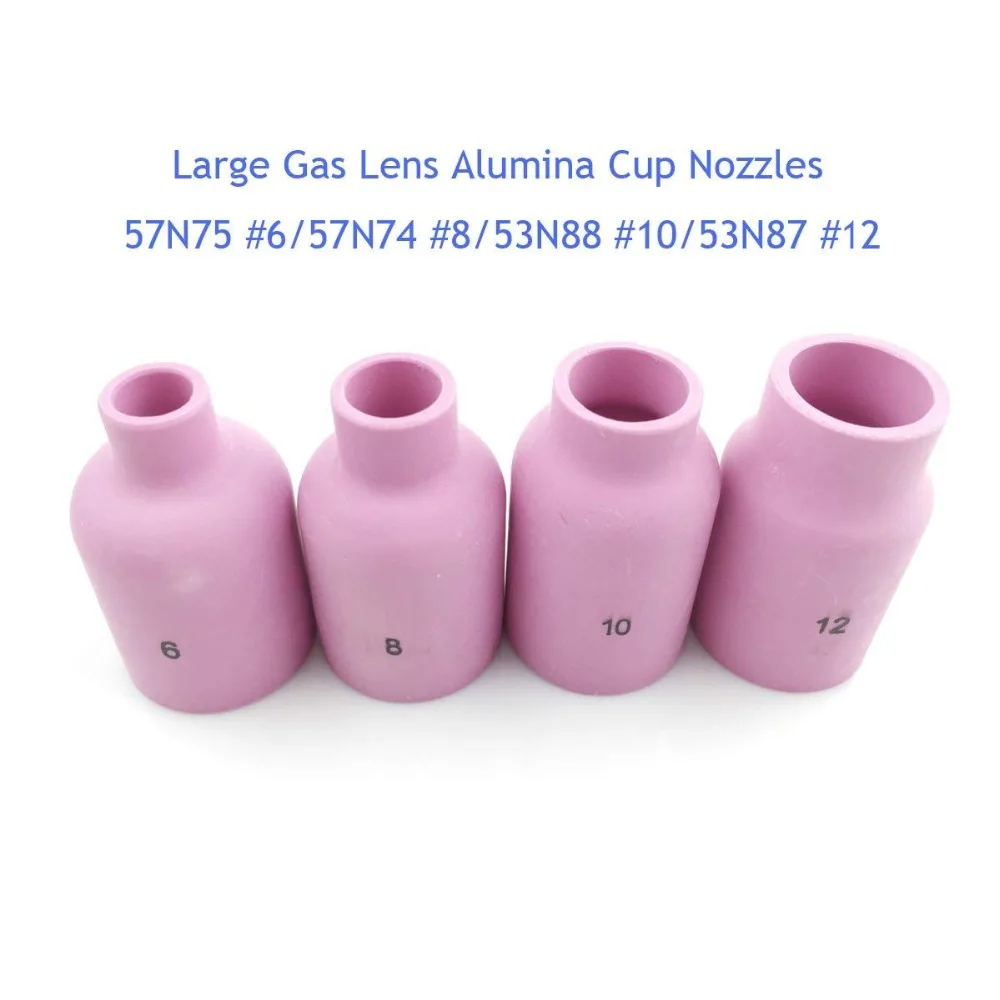 14Pcs TIG Welding Consumables Kit Large Diameter Gas Lens Collets Alumina Nozzles Back Cap Insulators Fit TIG Torch PTA DB SR WP 14Pcs TIG Welding Consumables Kit Large Diameter Gas Lens Collets Alumina Nozzles Back Cap Insulators Fit TIG Torch PTA DB SR WP
