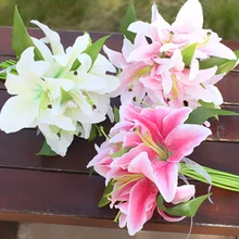 Букет невесты Романтическая свадьба Красочный Букет невесты цветок лилии свадебные букеты