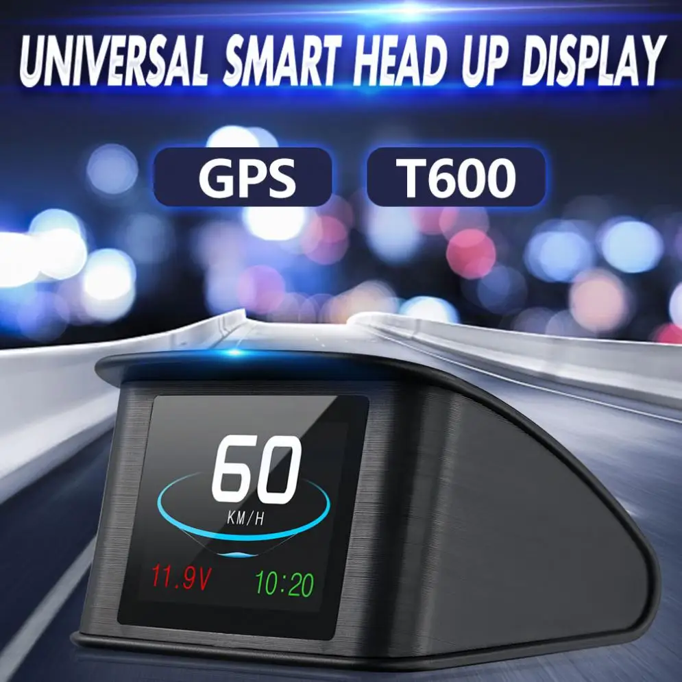 

2.6 Inch Hud GPS OBD Computer Car Speed Projector Digital Speedometer Display Fuel Consumption Temperature Gauge Diagnostic Tool