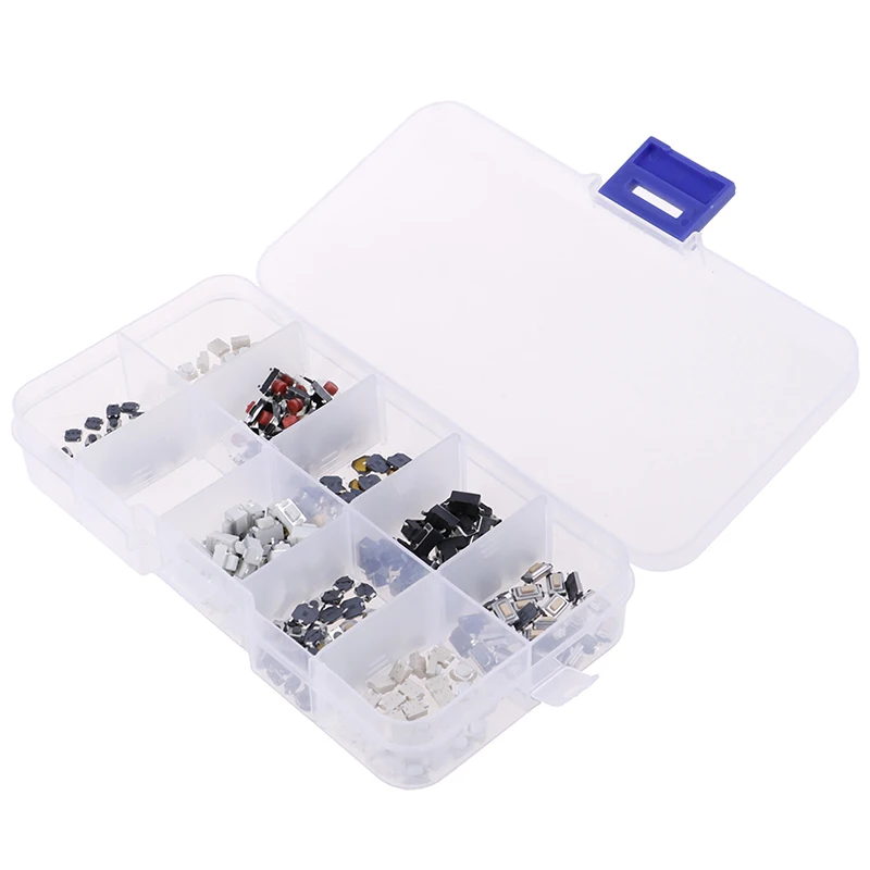 250pcs Set Mixed Tactile Touch Push Switch10 Types Car Key Remote Microswitch 250pcs Set Mixed Tactile Touch Push Switch10 Types Car Key Remote Microswitch