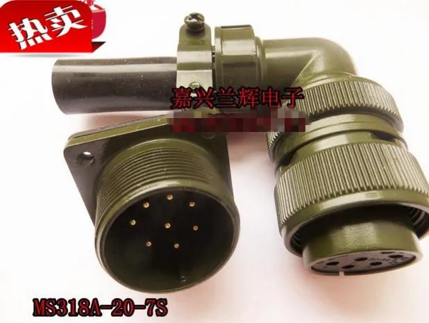 

Original new 100% 5015 MS3108A20-7S MS3102A20-7P 8 core American Standard aviationplug bent waterproof connector
