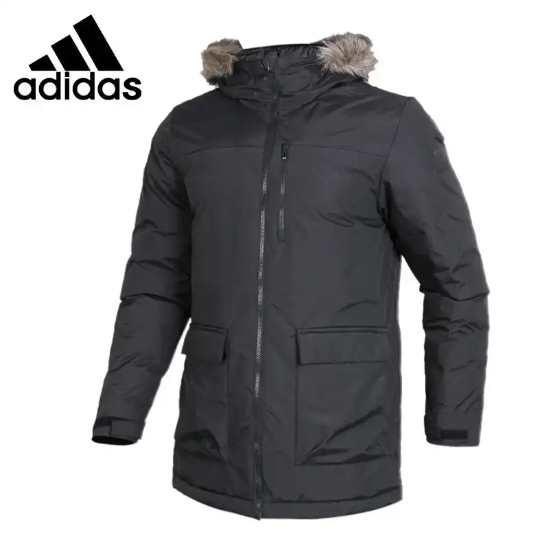 adidas long down jacket men's