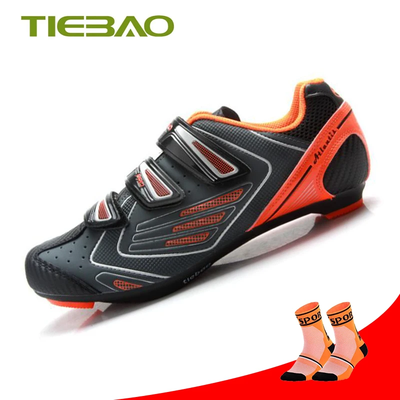 

Tiebao Bicycle Cycling Shoes Road Breathable Men Women Nylon Sole Road Bike Racing Athletic Cycle Self-Locking Outdoor Sneakers