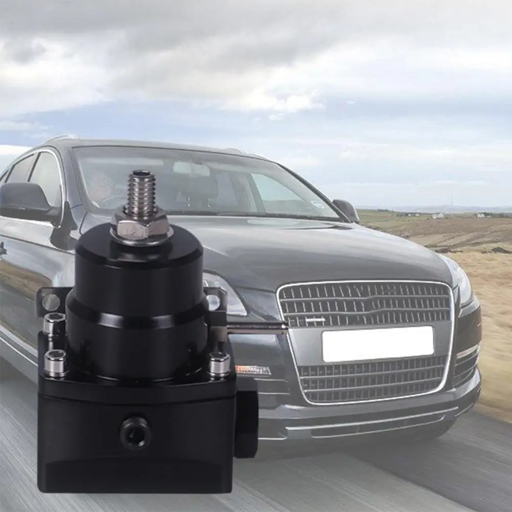 Car Accessories New Black High Pressure Fuel Regulator W/ Boost-8AN 8/8/6 Pressure Regulator