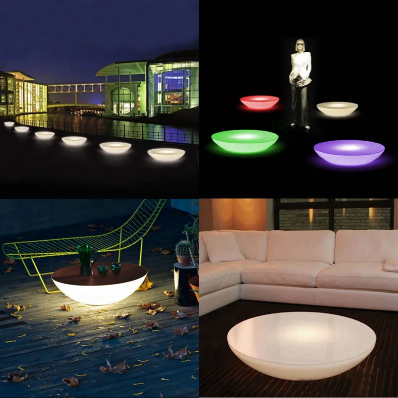 Skybesstech SK-LF17 (D66*H22cm) LED Bar Table Rechargeable Waterproof IP68 LED Bar Furniture Lighting Table Free Shipping 1pc