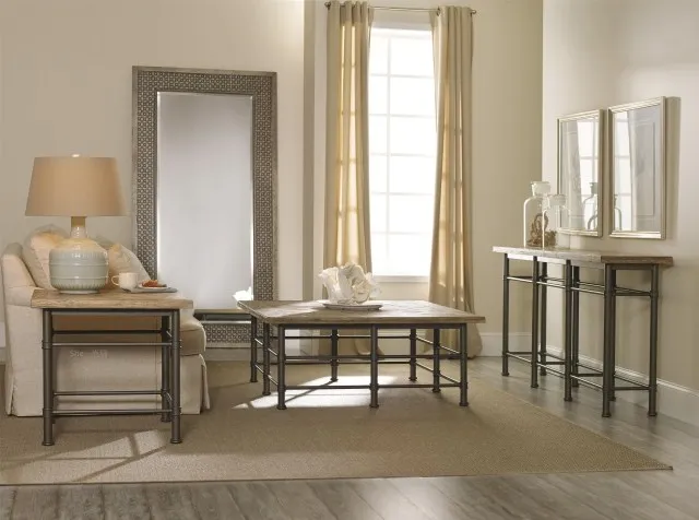 continental iron console table