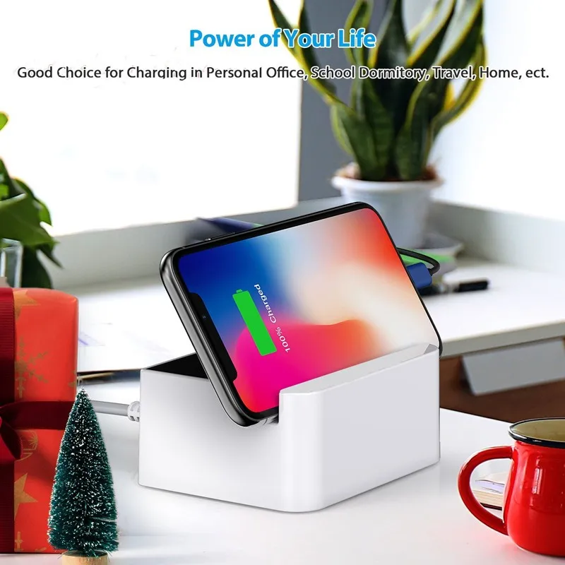 Universal 4 Port USB Smart Wall Charger Led Display Fast Charging Power Adapter (7)
