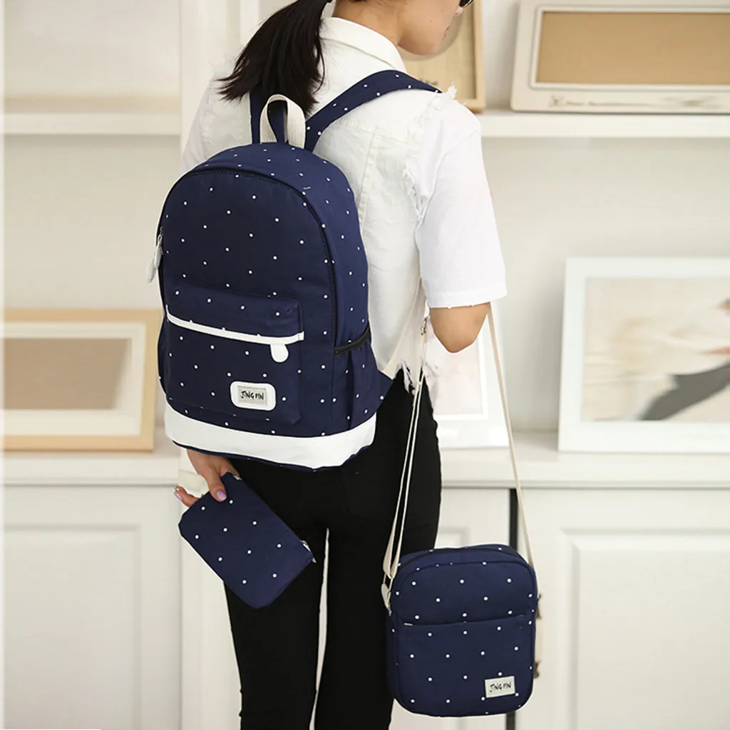 Мезон Фабр тенденции моды Для женщин холст рюкзак школьный рюкзак из парусины сумка на молнии большой емкости дорожные сумки Dropship