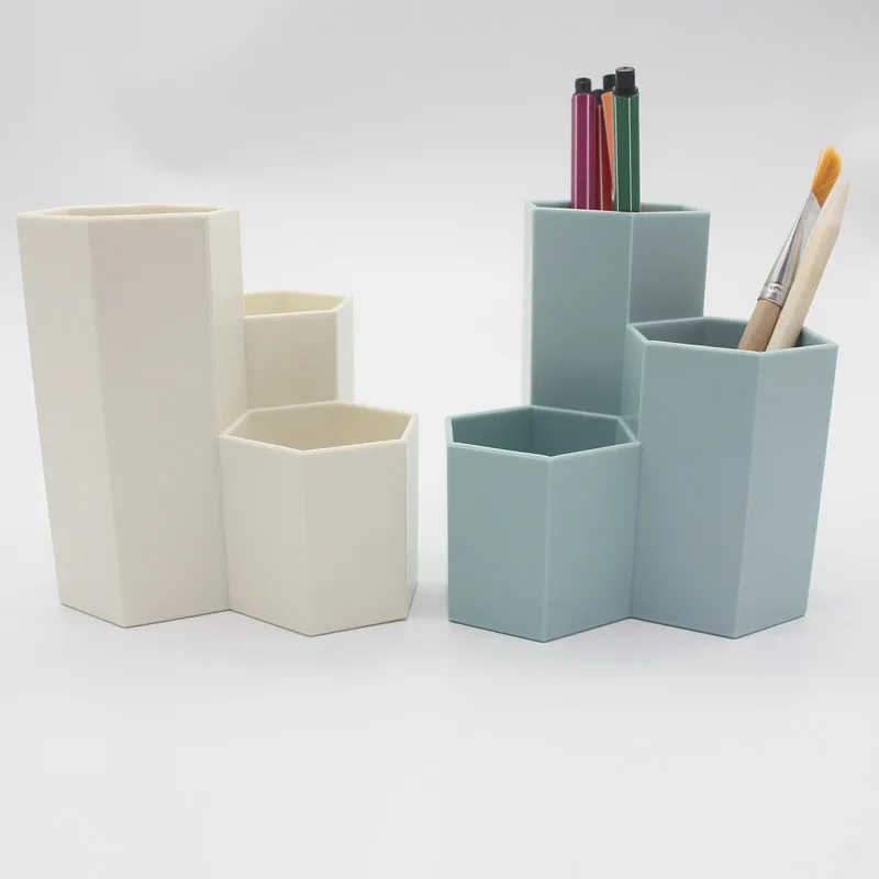 

3 Colors Makeup Brush Storage Holder Jewelry Makeup Brushes Storage Box Tube Simple Plastic Desktop Home Organizer Case