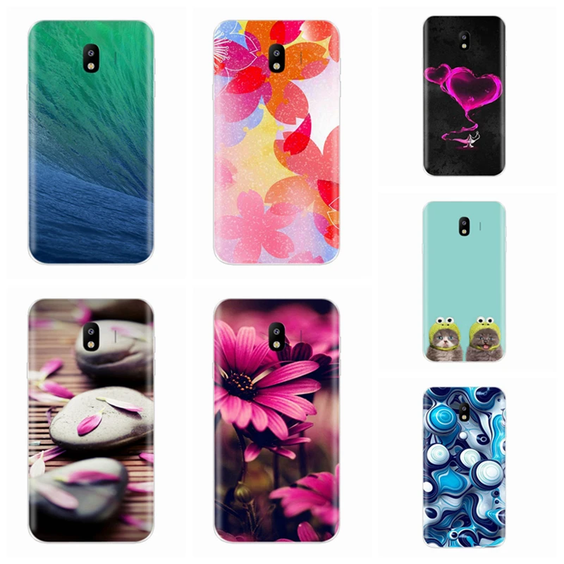 andscape Flower Flora Painted Cute Pattern Clear Soft TPU Silicone Case For Samsung Galaxy J5 2017 J530F Cover Blade Y005 |