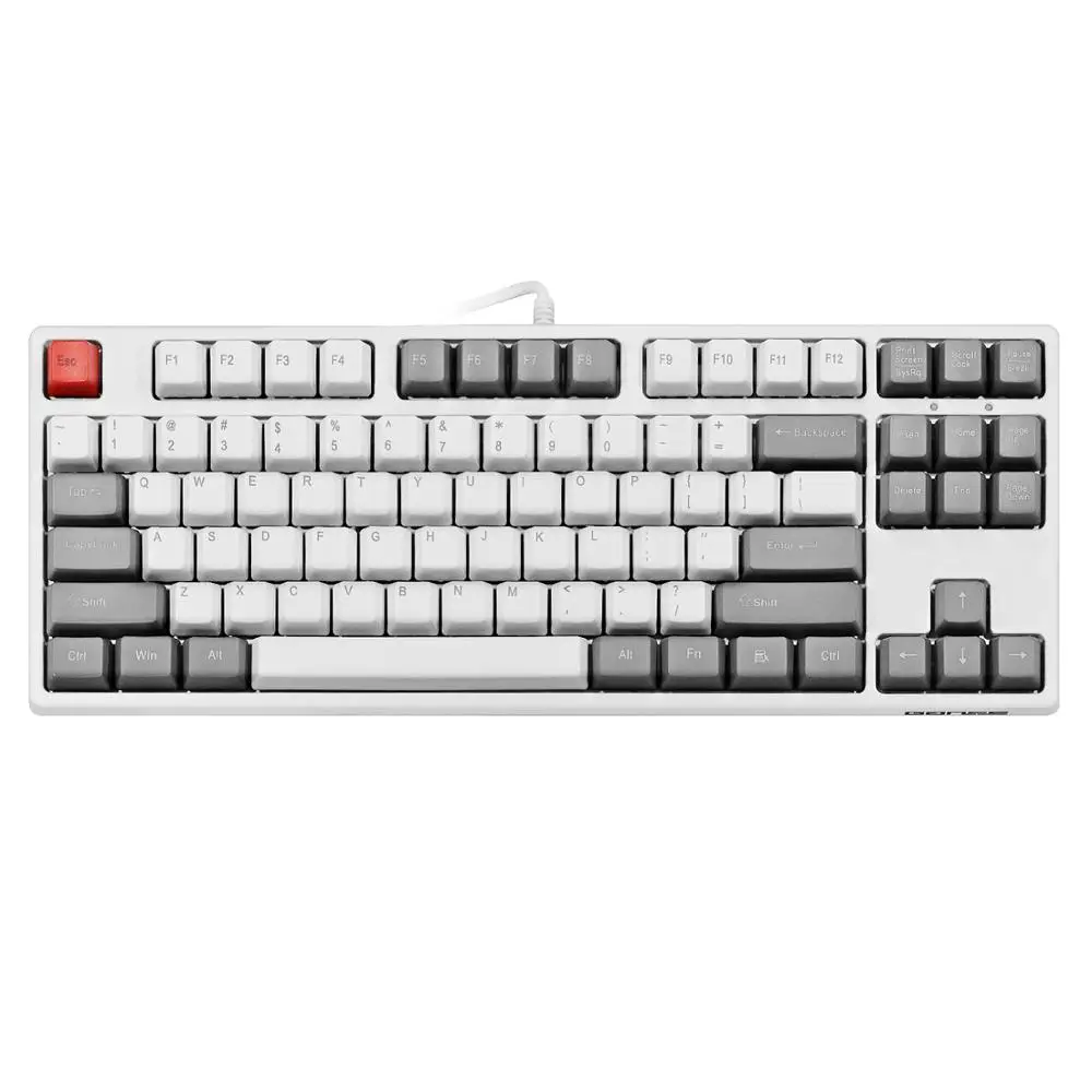 Программируемая механическая клавиатура GANSS 87 ключ с тактильным смешиванием цвета двойная клавишные колпачки PBT-Cherry Mx коричневая клавиша
