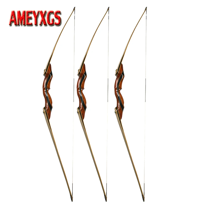 62/" Takedown Long Bow Right Hand Clear fiberglass Recurve Bow 25-55lbs