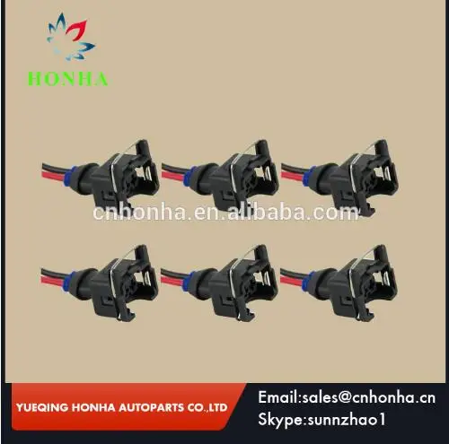 Разъемы впрыска топлива для BOSCH EV1 короткие с кабелем Женская заглушка инжектора
