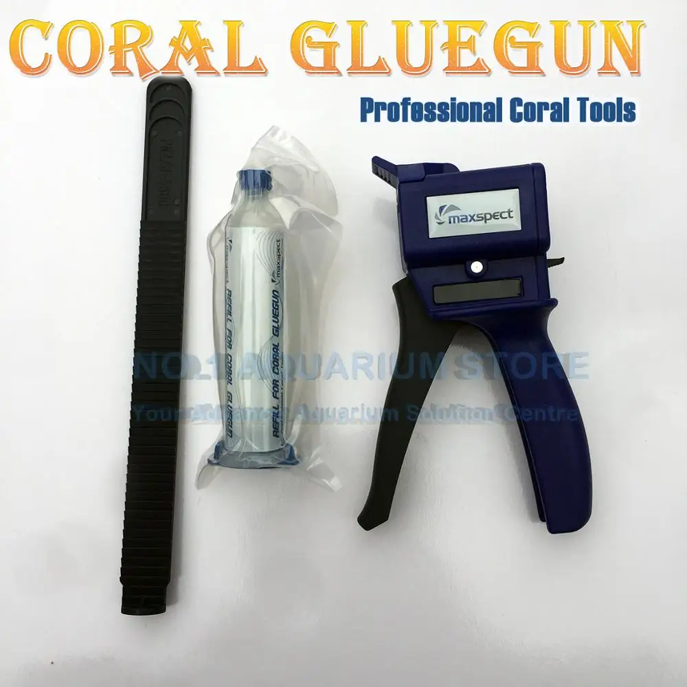 

Maxspect Coral Gluegun Professional Coral Tools Long Reaching Apllicator for hand to Reach Places for Marine Aquariums