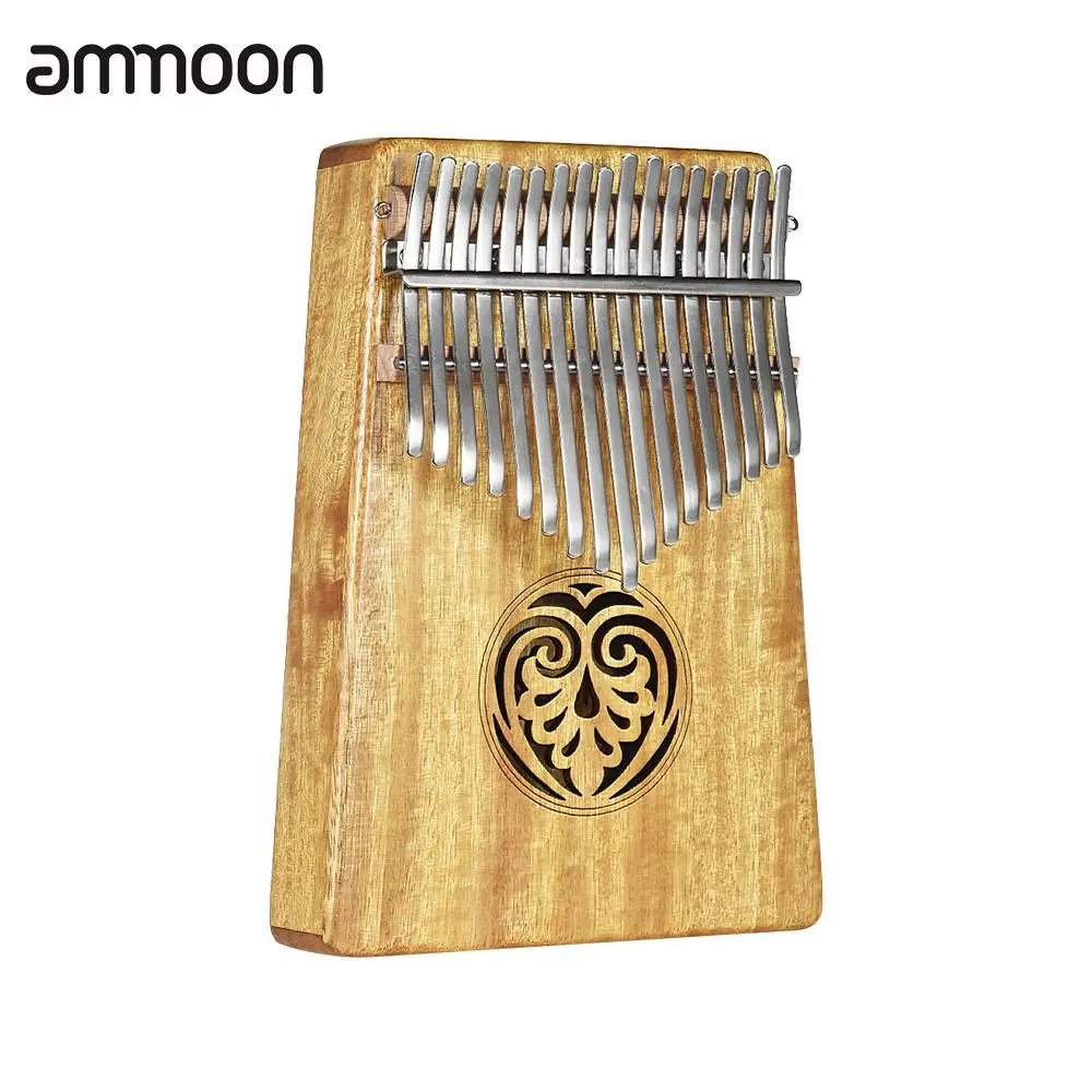 Ammoon Mbira фортепиано для большого пальца Sanza Kalimba 17 клавиш Фортепиано из массива