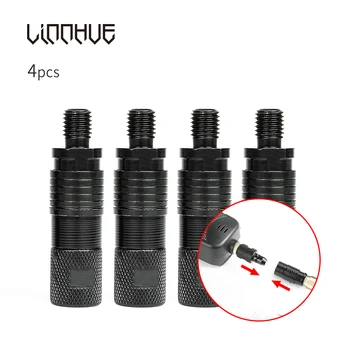 

LINNHUE 4pcs Bite Alarm Connector Rod-Holder Fishing Accessories Aluminum Alloy Quick Release Adapter Fishing Rod Connector