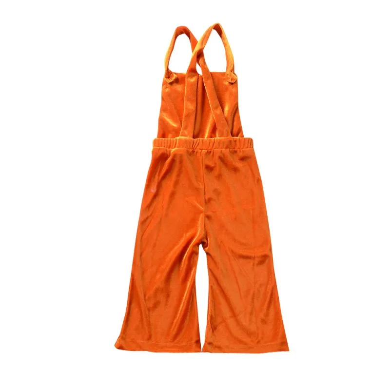 

Ins Hot Spring New Girls Candy Color Overalls Fashion Lovely Velvet Baby Kid Girls Children Overalls High Quality 2019 Wholesale