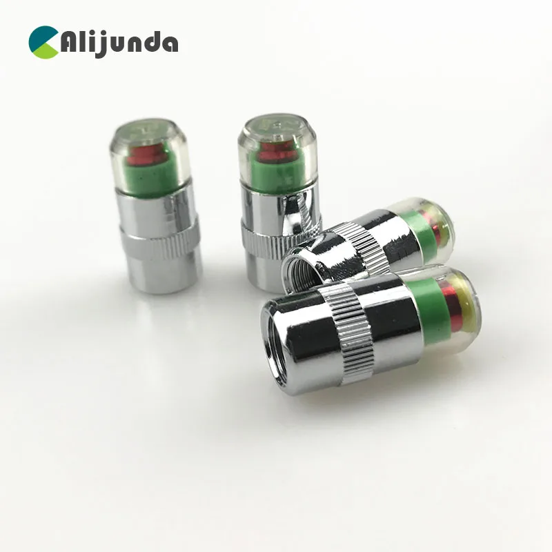 4PCS Tire Pressure Detecting Cap Visible